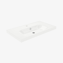 Wastafel Keramische Frame Hoogglans Wit 80x45 cm