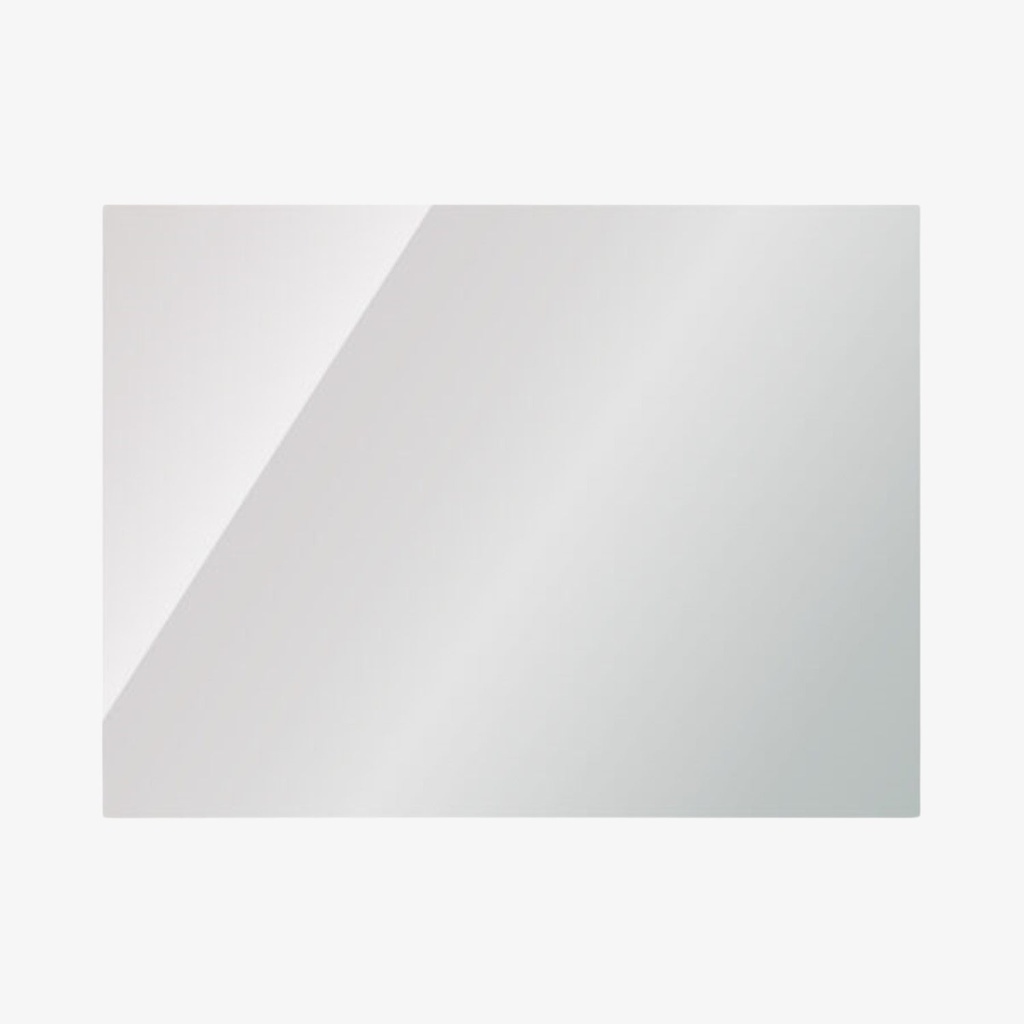 [10223060] Mark Spiegel Rechthoek Verzilverd Wit 76x60x2 cm