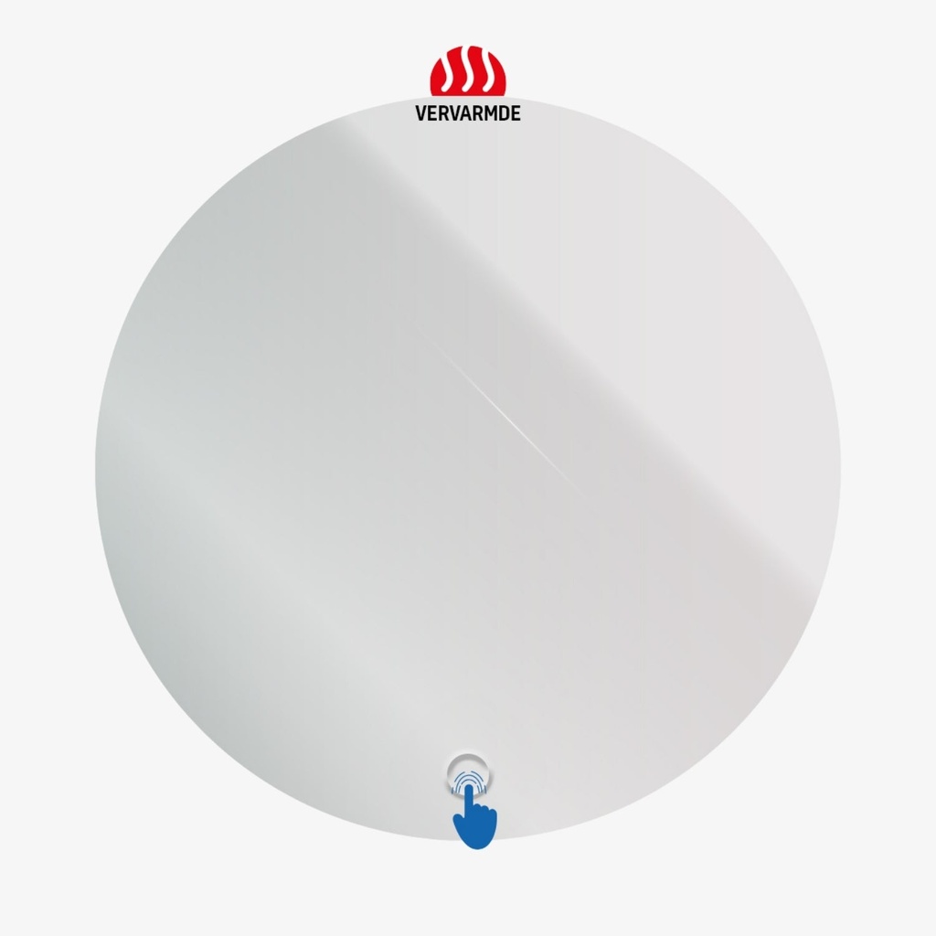 [10223076] Led Spiegel Bart Rond Dia Verwarming LED Verlichting 60 cm