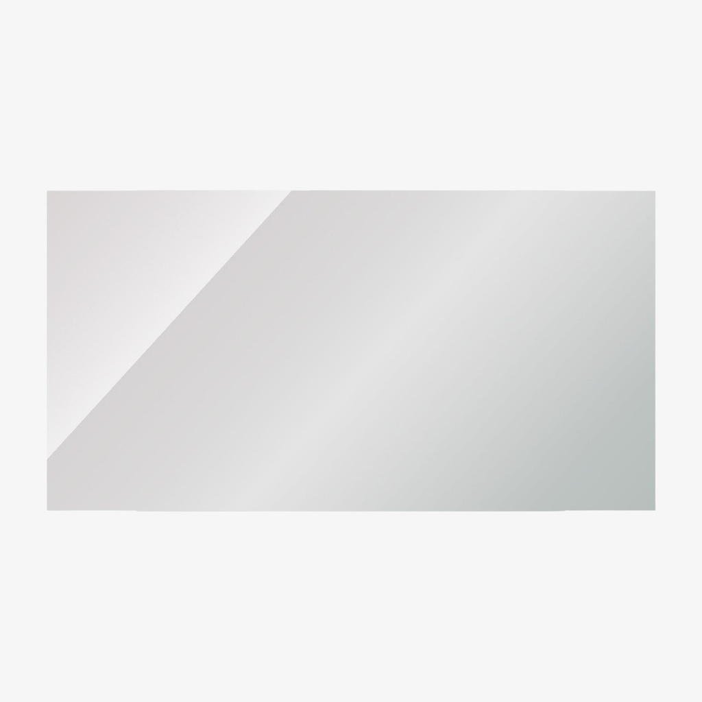 [10223061] Mark Spiegel Rechthoek Verzilverd Wit 118x60x2 cm