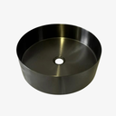 Waskom Naomi Staal Gun Metal rond 40 cm