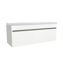 Amsterdam 120 cm Hoogglans Wit Wastafelmeubel Met Elite Wastafels