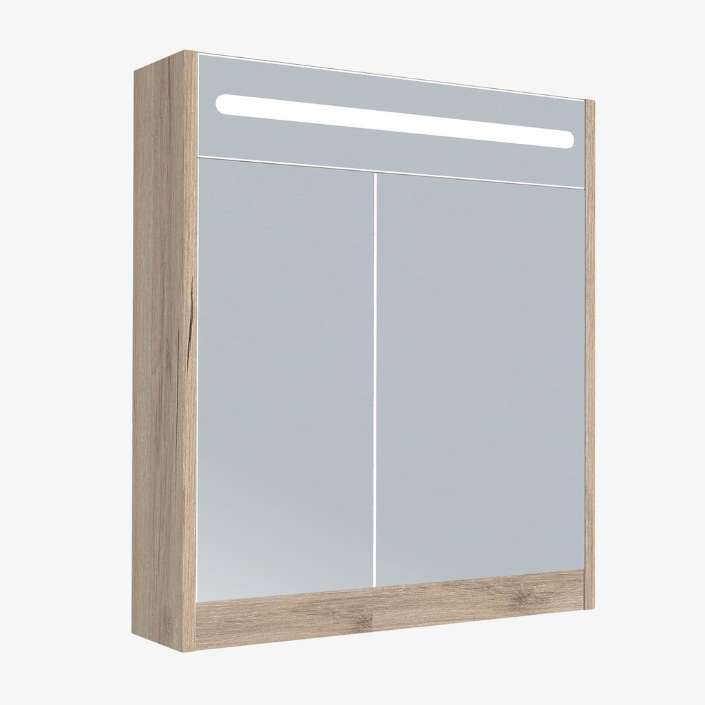 [LSK-65-DE] Led Spiegelkast Duitse Eik 65 cm