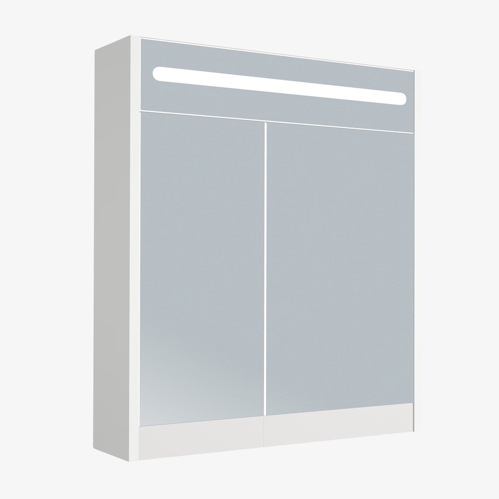 [LSK-65-HW] Led Spiegelkast Hoogglans Wit 65 cm