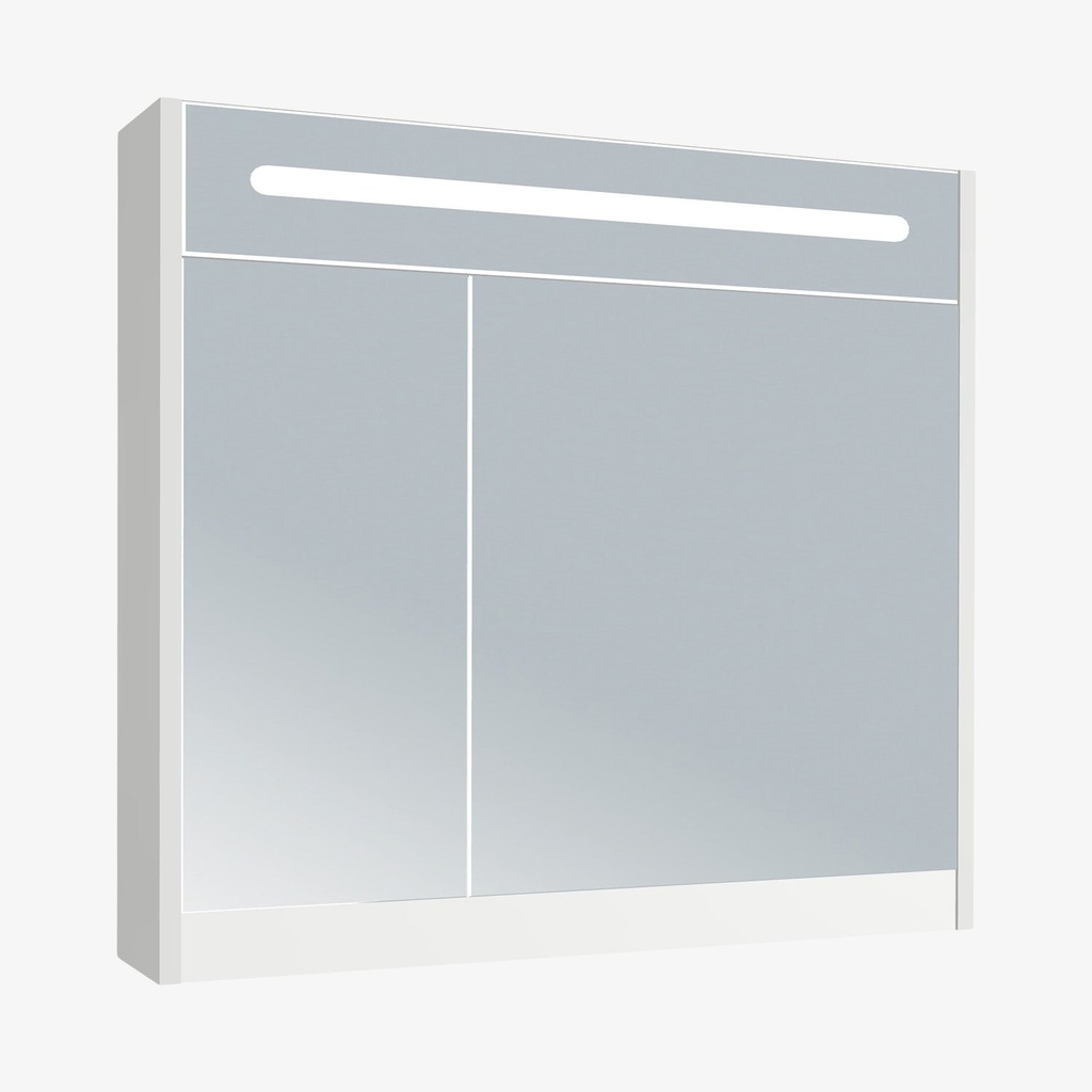 [LSK-80-HW] Led Spiegelkast Hoogglans Wit 80 cm