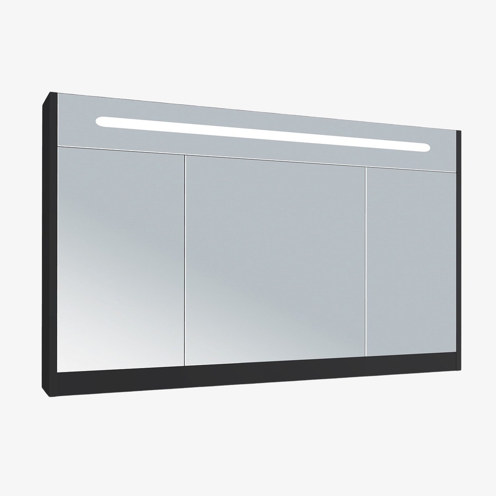 [LSK-120-MS] Led Spiegelkast Mat Zwart 120 cm
