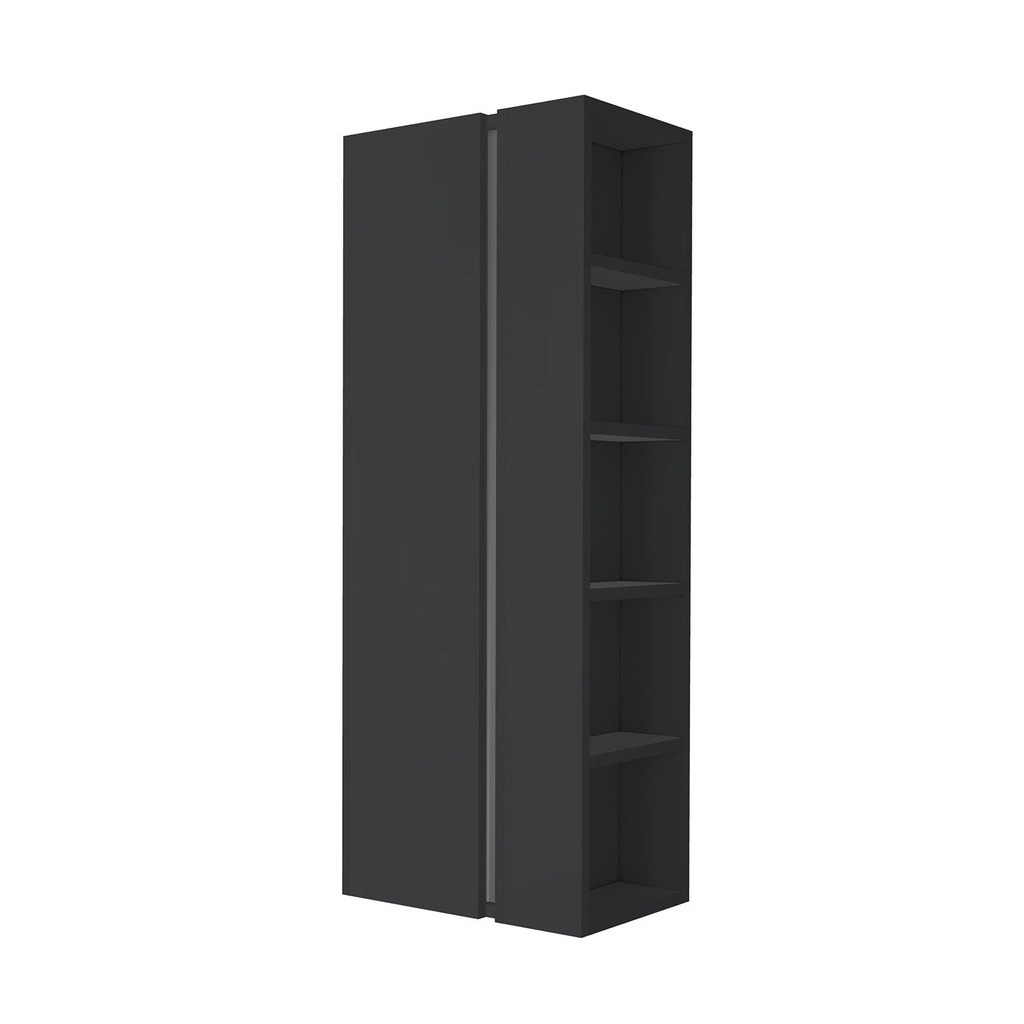 [B-HK-130-MS-B-OK] Hogekast Openplank Base Collection Mat Zwart 130 cm