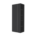 Hogekast Openplank Base Collection Mat Zwart 130 cm