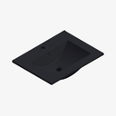 Wastafel Sofie met Kraangat Mat Zwart 60x46 cm