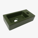 Fontein Wasbak Milou Mini Rechts Mat Groen 37x9x18 cm (BxHXD)