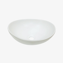 Waskom Anna Ovaal Mat Wit 40x33 cm