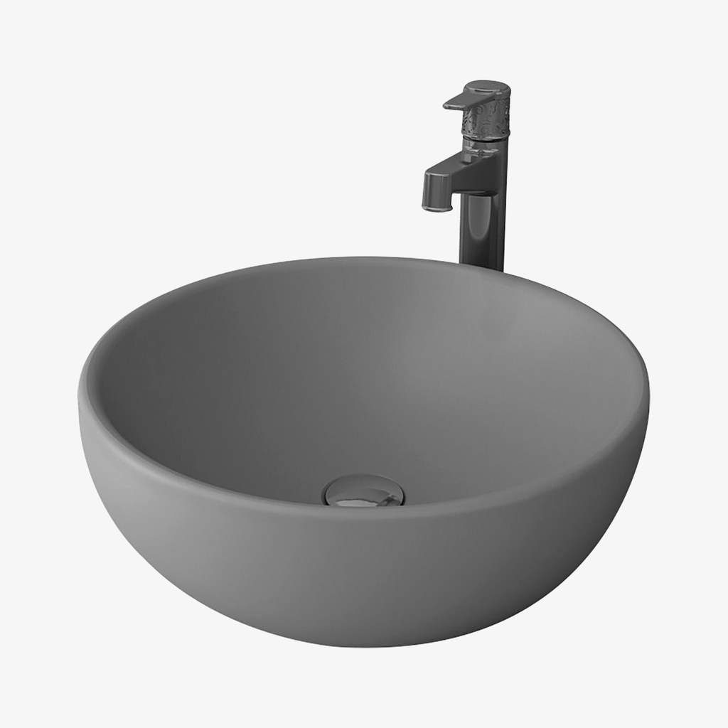 [10432049] Waskom Sheila - Rond Mat Grijs 45 cm