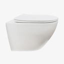 Wandcloset Sara Mat Wit - Rimless - Inclusief Softclose Toiletzitting