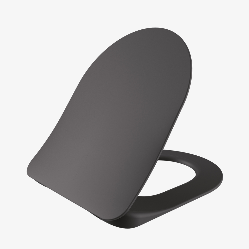 [20540004] Toiletzitting Parel Serie Mat Antraciet