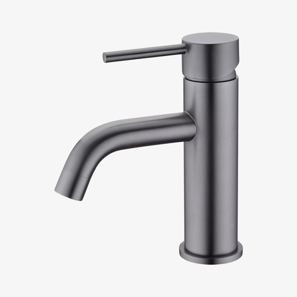 [20140036] Wastafelkraan Lara Eéngreeps 3/8 Inch Opbouw Rond Gun Metal