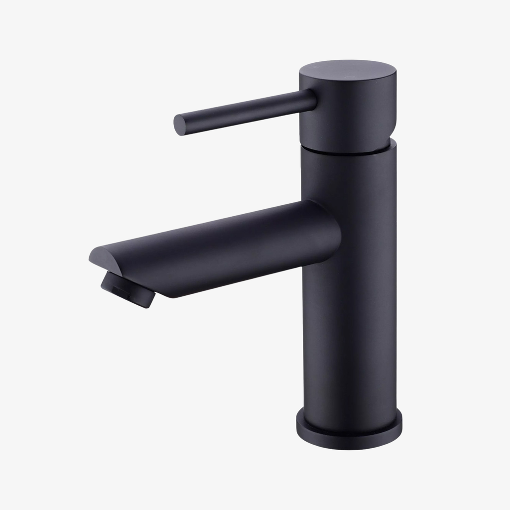 [20140038] Wastafelkraan Fenna Eéngreeps 3/8 Inch Opbouw Rond Mat Zwart