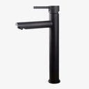 Wastafelkraan Tessa Hoge Eéngreeps 3/8 Inch Opbouw Rond Mat Zwart