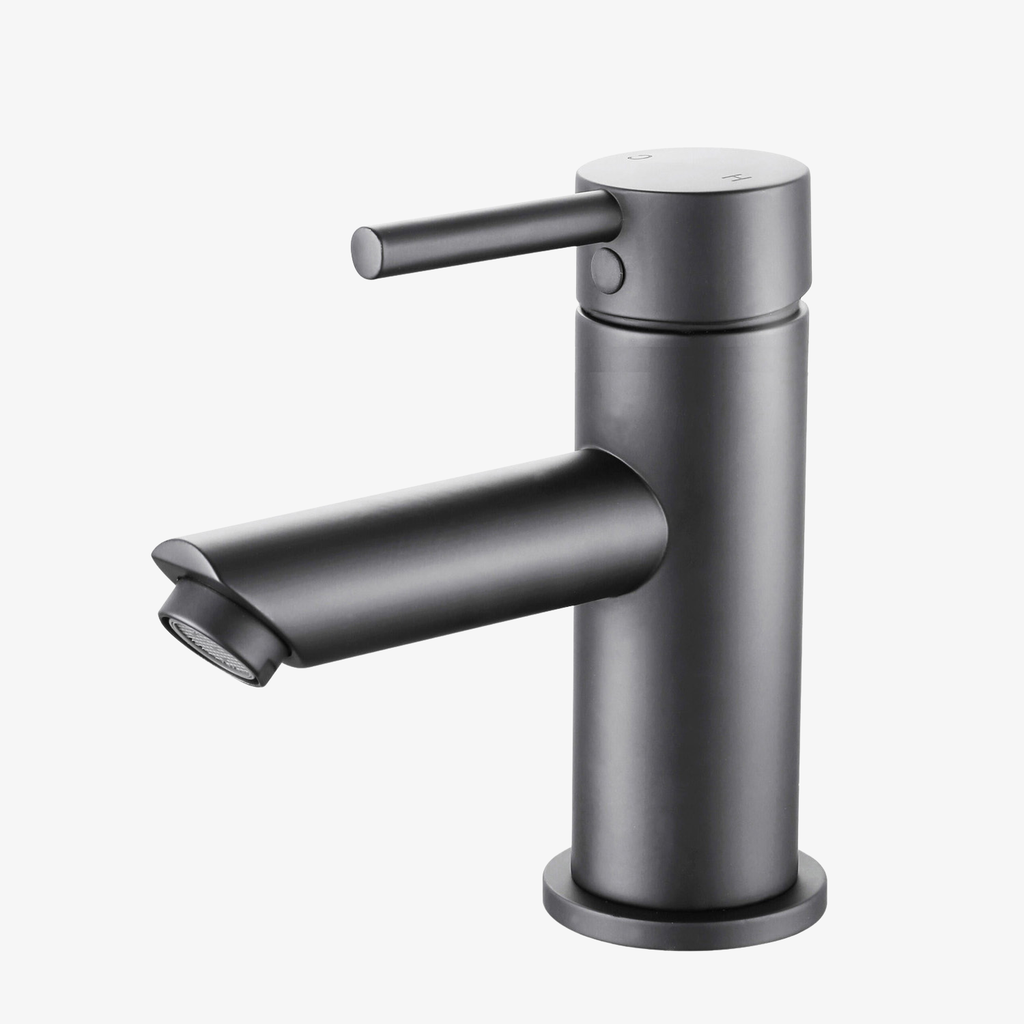 [20140003] Wastafelmengkraan Bloem Met Eenhendel Opbouw Rond 3/8 Inch Gun Metal