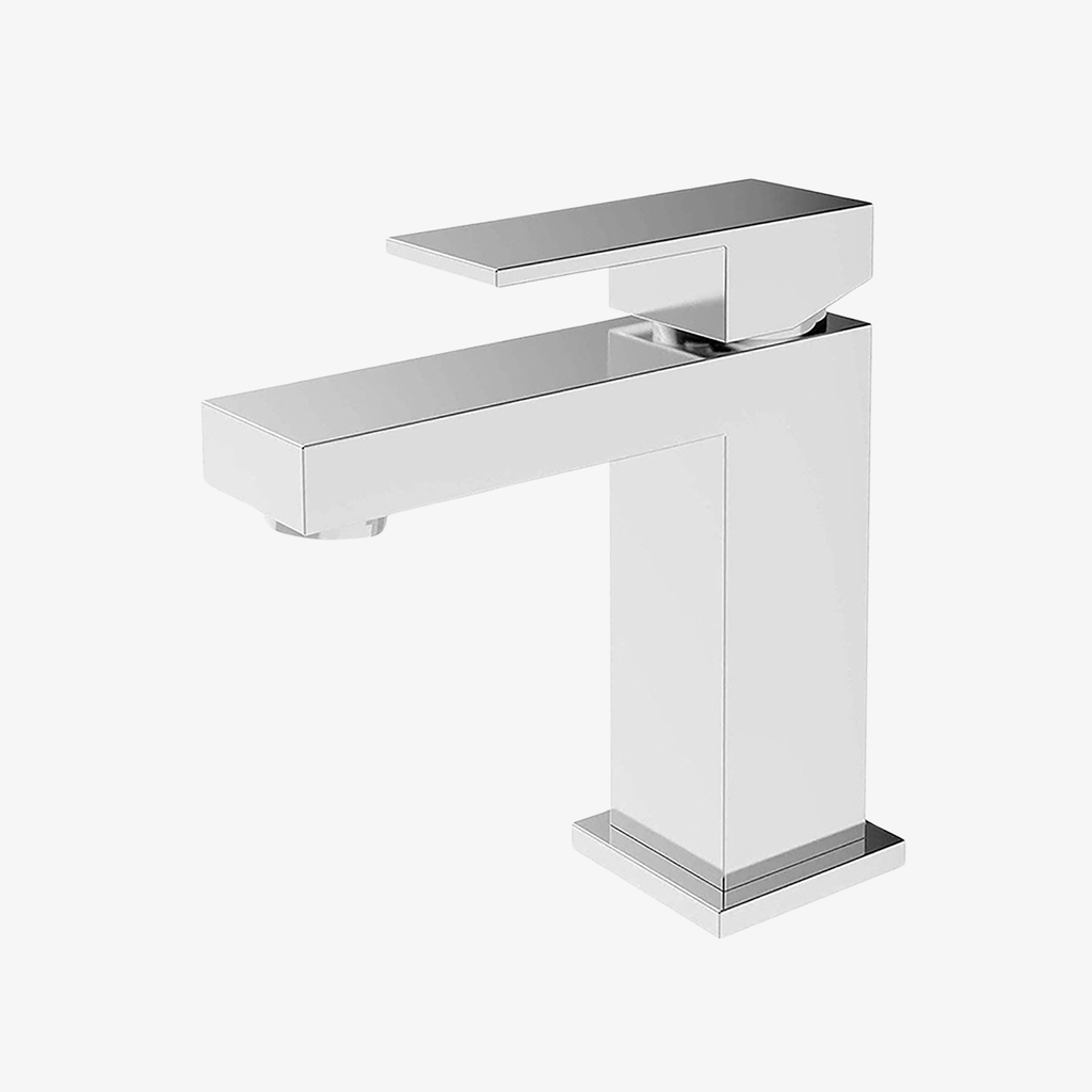 [20140009] Wastafelmengkraan Carla Vierkant Eenhendel 3/8 Inch Opbouw Chroom