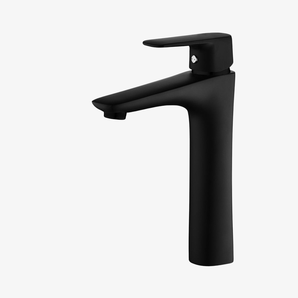 Wastafelmengkraan Indy Eéngreeps 24,9 cm Opbouw Vierkant Mat Zwart