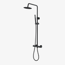 Olivia Opbouw Regendouche Thermostatisch Rond 26,5 cm Mat Zwart