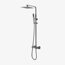 Olivia Opbouw Regendouche Thermostatisch Vierkant 26,5 cm Gun Metal