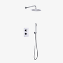 Tamar Inbouw Regendouche Thermostatische Douchekraan Met Wandarm En 25 cm Chroom