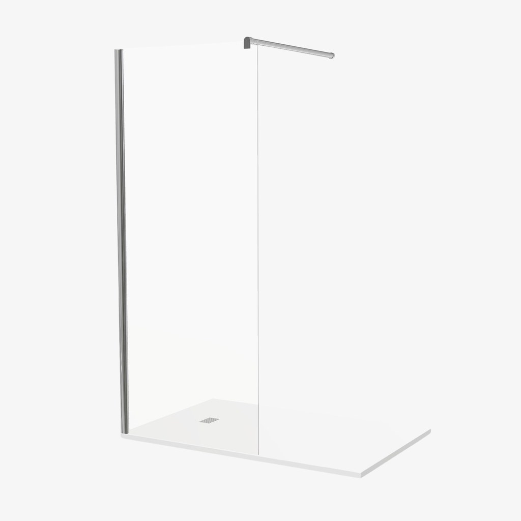 [20310062] Inloopdouche Xena 80 cm Chroom Profiel Easy Clean 8 mm Veiligheidsglas Nano-Coating