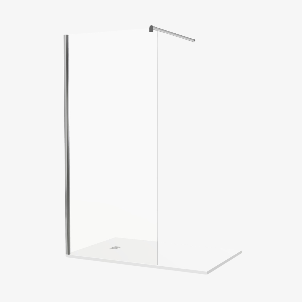 [20310063] Inloopdouche Xena 90 cm Chroom Profiel Easy Clean 8 mm Veiligheidsglas Nano-Coating