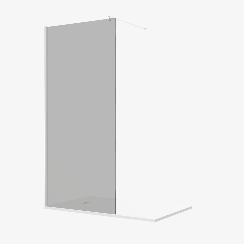 [20310035] Inloopdouche Vera 90 cm 8 mm Rookglas Chroom Profiel