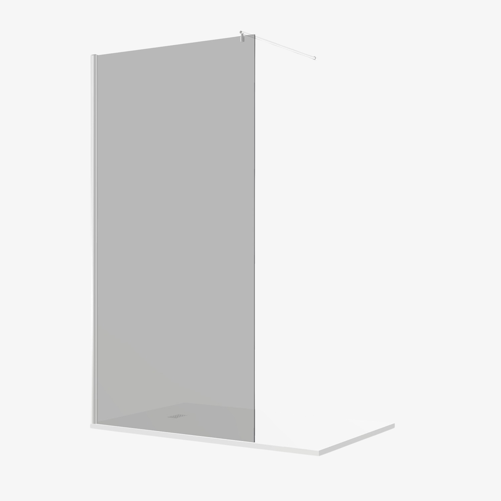 [20310036] Inloopdouche Vera 100 cm 8 mm Rookglas Chroom Profiel