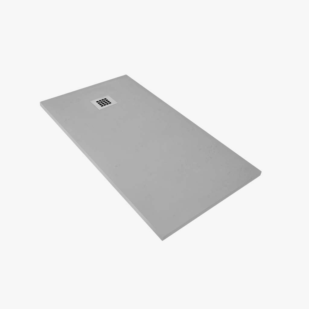 [20350012] Douchebak Composietsteen Froukje Grijs 140x90x3 cm