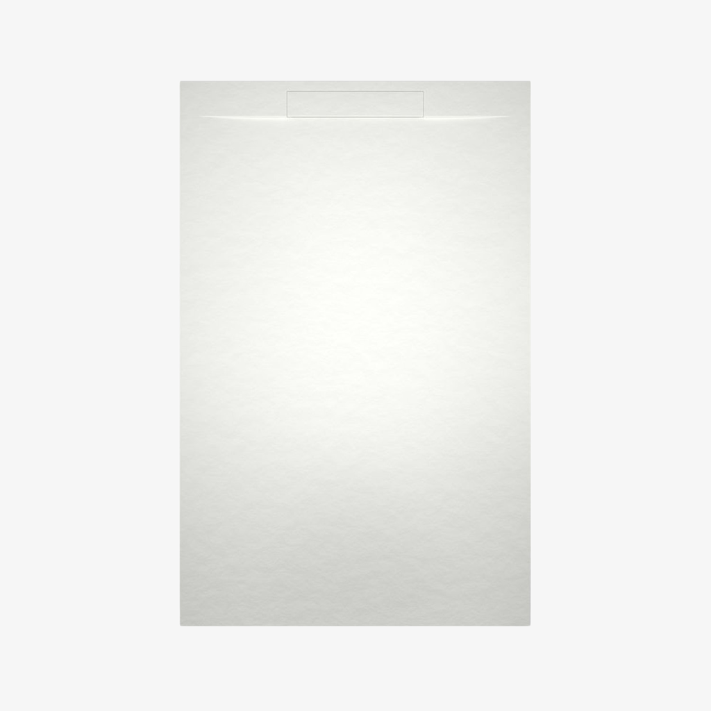 [20350107] Solar 100 Composiet Rechthoek Mat Wit 100x140 cm Inclusief Sifon
