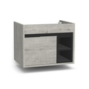 Aachen 65 cm Lissabon - Onderkast MDF - Softclose semi handgreep 1 Deur - Wastafelmeubel Voor Waskom