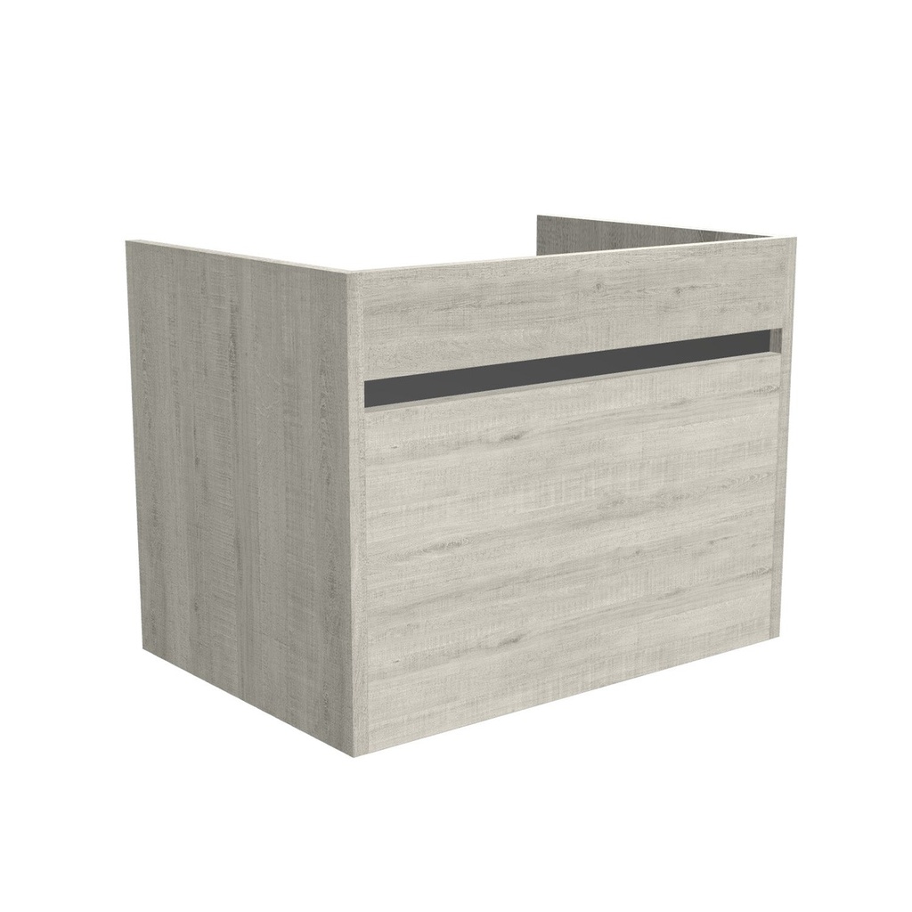 [B-AM-65-OK-LS] Amsterdam 65 cm Lissabon - Onderkast MDF - Softclose Greeploos 1 Lade 1 Binnenlade - Wastafelmeubel Voor Waskom