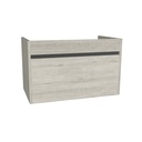 Amsterdam 80 cm Lissabon - Onderkast MDF - Softclose Greeploos 1 Lade 1 Binnenlade - Wastafelmeubel Voor Waskom