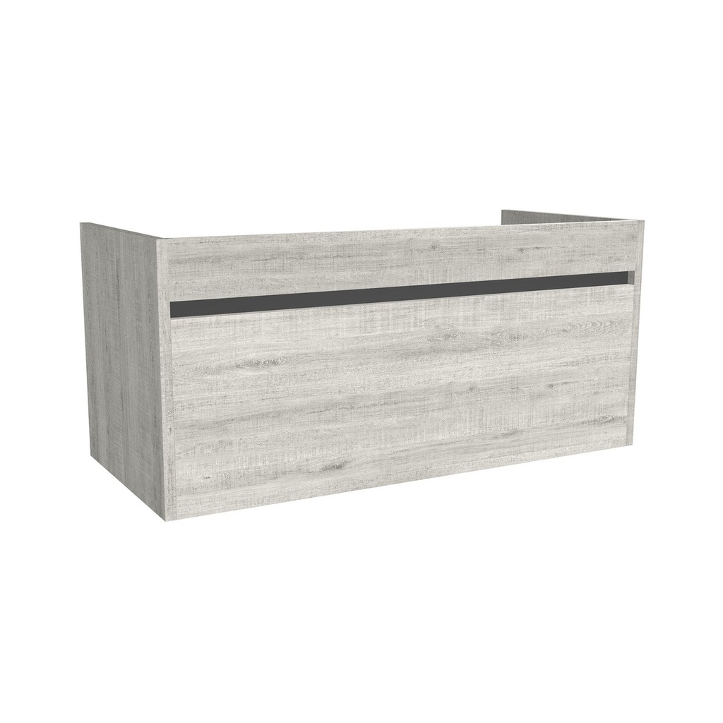 [B-AM-100-OK-LS] Amsterdam 100 cm Lissabon - Onderkast MDF - Softclose Greeploos 1 Lade 1 Binnenlade - Wastafelmeubel Voor Waskom