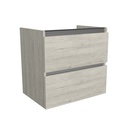 Bonn 65 cm Lissabon - Onderkast MDF - Softclose greeploos - 2 Lades Onder Elkaar - Wastafelmeubel Voor Waskom