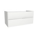 Essen 100 cm Hoogglans Wit - Onderkast MDF - Softclose semi handgreep 2 Lades Onder Elkaar Wastafelmeubel Voor Waskom