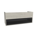 Pohlheim 120 cm Lissabon - Onderkast MDF - Softclose greeploos 1 Duer - 1 Open Kast - Wastafelmeubel Voor Waskom