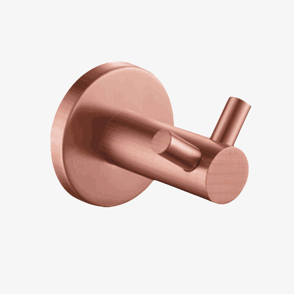 [20390055] Dubbele Handdoekhaak Xia Brushed Koper